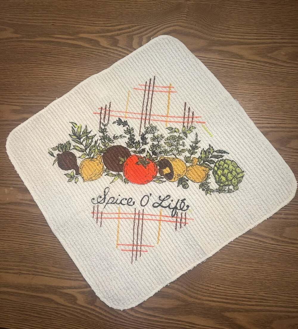 Vintage Cannon Spice O' Life Kitchen Dish Towel